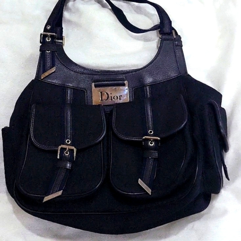 Authentic CHRISTIAN DIOR Vintage Tote Handbag